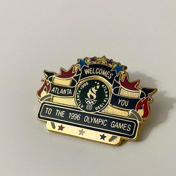 Vtg Atlanta Olympics Game 1996 Pin - Picture 8 of 9